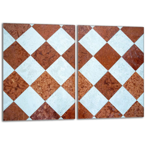 Piastra protettiva in vetro per stufa 2x40x52 Mosaico
