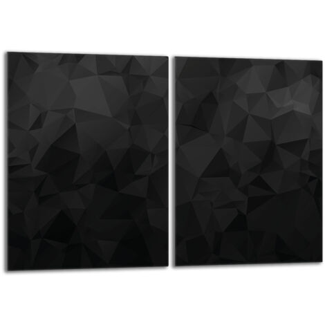 Piastra protettiva in vetro per stufa 2x40x52 Nero