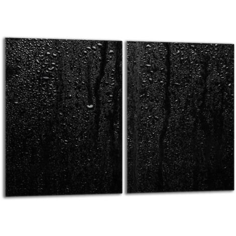 Piastra protettiva in vetro per stufa 2x40x52 Nero