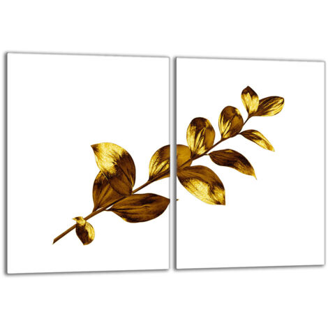 Piastra protettiva in vetro per stufa 2x40x52 Oro