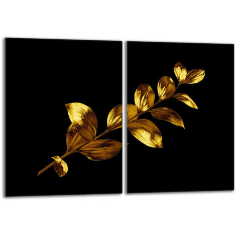 Piastra protettiva in vetro per stufa 2x40x52 Oro