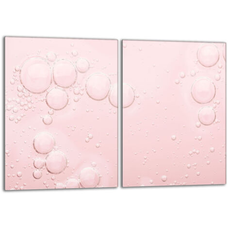 Piastra protettiva in vetro per stufa 2x40x52 Rosa