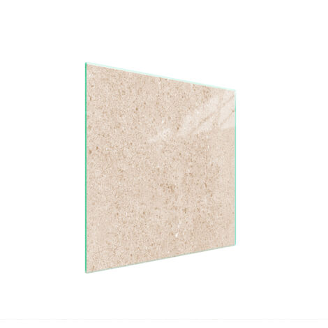 PIASTRA PROTETTIVA IN VETRO PER STUFA 50x52 BEIGE