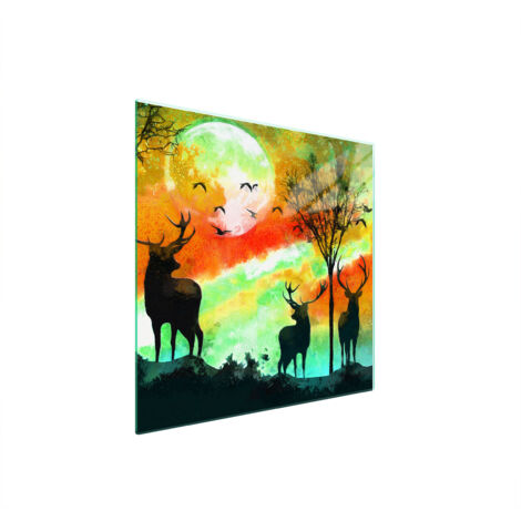 PIASTRA PROTETTIVA IN VETRO PER STUFA 50x52 DEER