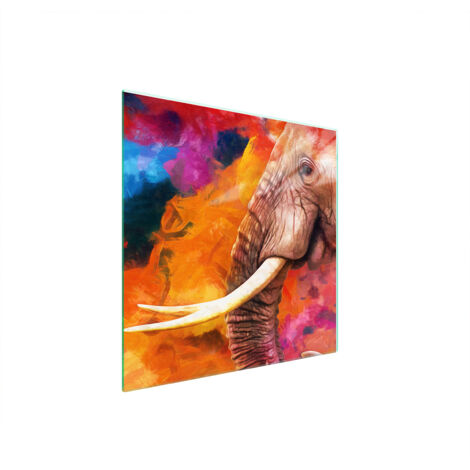 PIASTRA PROTETTIVA IN VETRO PER STUFA 50x52 ELEPHANT