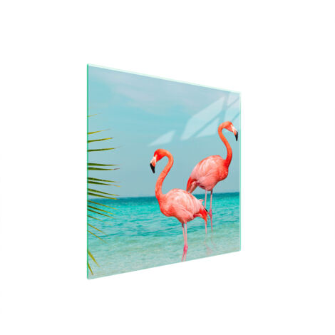 PIASTRA PROTETTIVA IN VETRO PER STUFA 50x52 FLAMINGO