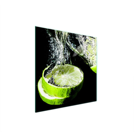 PIASTRA PROTETTIVA IN VETRO PER STUFA 50x52 LIME