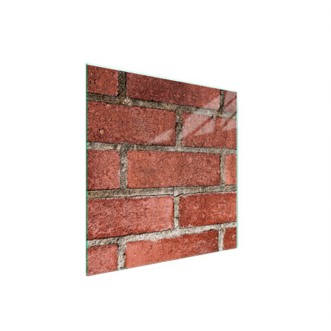 PIASTRA PROTETTIVA IN VETRO PER STUFA 50x52 MATTONE