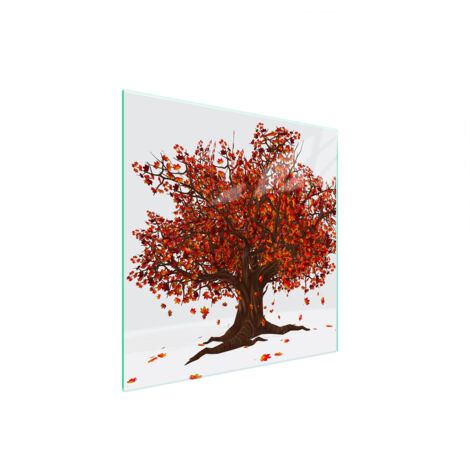 PIASTRA PROTETTIVA IN VETRO PER STUFA 50x52 TREE