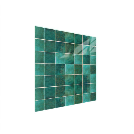 PIASTRA PROTETTIVA IN VETRO PER STUFA 50x52 VERDE