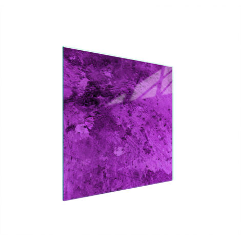 PIASTRA PROTETTIVA IN VETRO PER STUFA 50x52 VIOLA