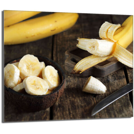 Piastra protettiva in vetro per stufa 60x52 Banana