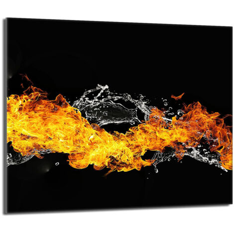 Piastra protettiva in vetro per stufa 60x52 Fire