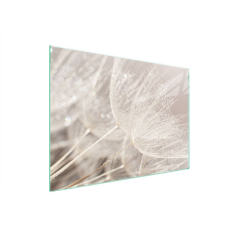 PIASTRA PROTETTIVA IN VETRO PER STUFA 70x52 FLOWER
