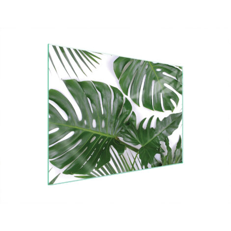 PIASTRA PROTETTIVA IN VETRO PER STUFA 70x52 MONSTERA