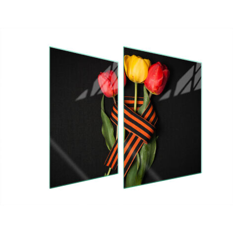 PIASTRA PROTETTIVA IN VETRO PER STUFA 70x52 ROSE