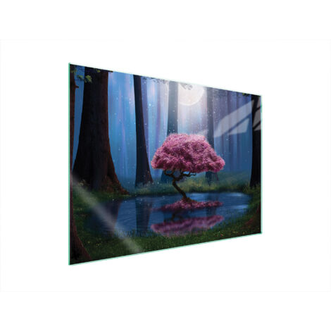 PIASTRA PROTETTIVA IN VETRO PER STUFA 70x52 TREE