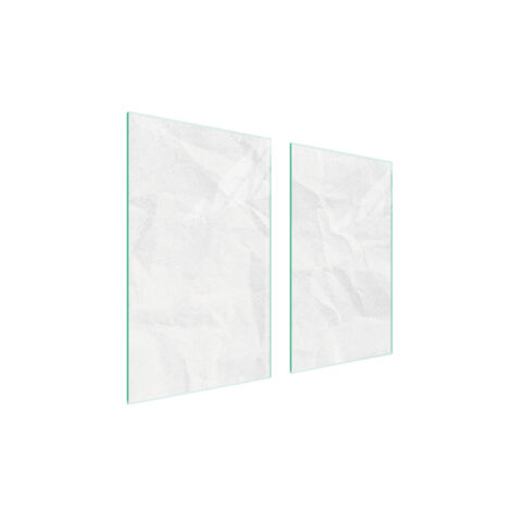PIASTRA PROTETTIVA IN VETRO PER STUFA 75x52 BIANCO