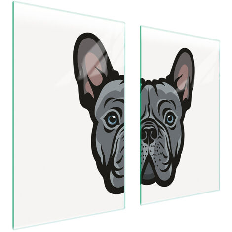 PIASTRA PROTETTIVA IN VETRO PER STUFA 75x52 CANE