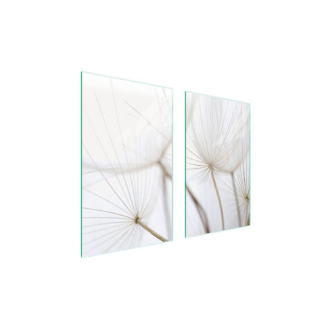 PIASTRA PROTETTIVA IN VETRO PER STUFA 75x52 FLOWER