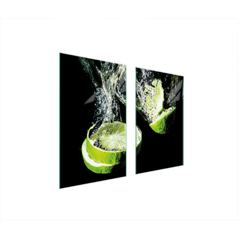 PIASTRA PROTETTIVA IN VETRO PER STUFA 75x52 LIME