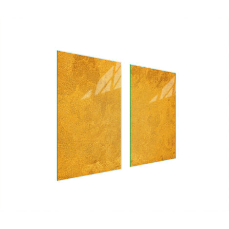 PIASTRA PROTETTIVA IN VETRO PER STUFA 75x52 ORO