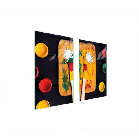 PIASTRA PROTETTIVA IN VETRO PER STUFA 75x52 SMILE