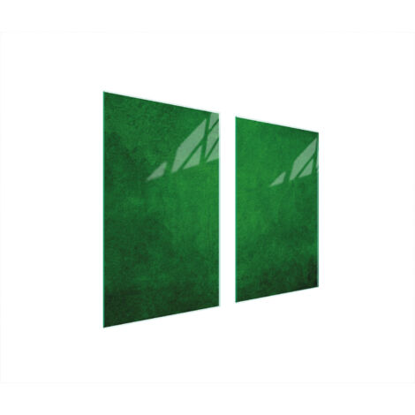 PIASTRA PROTETTIVA IN VETRO PER STUFA 75x52 VERDE