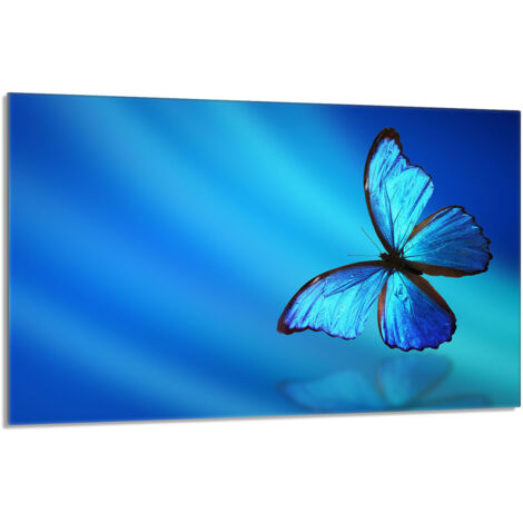 Piastra protettiva in vetro per stufa 80x52 Butterfly