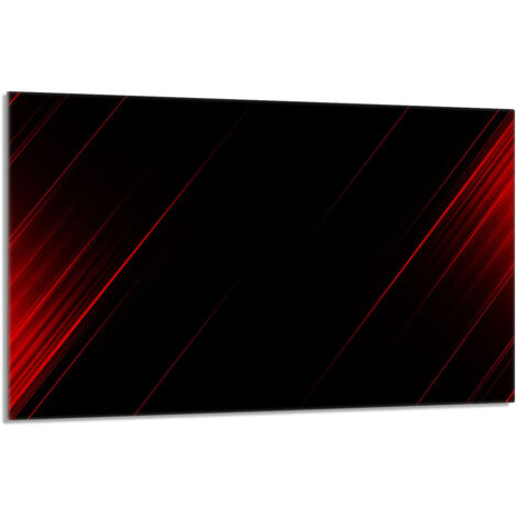 Piastra protettiva in vetro per stufa 80x52 Nero