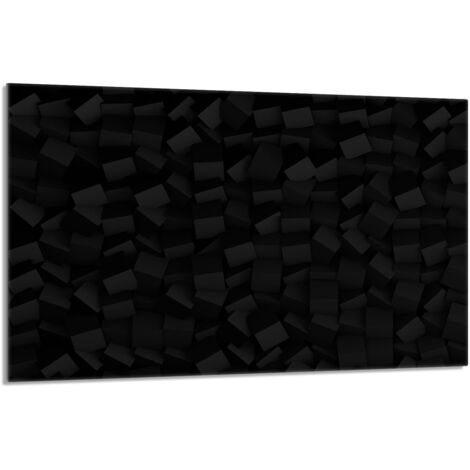 Piastra protettiva in vetro per stufa 80x52 Nero
