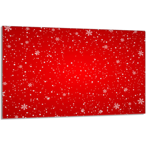 Piastra protettiva in vetro per stufa 80x52 Rosso