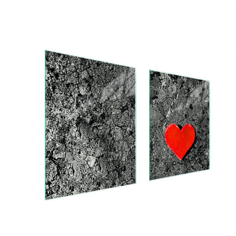 PIASTRA PROTETTIVA IN VETRO PER STUFA 85x52 CUORE
