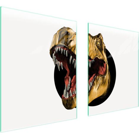 PIASTRA PROTETTIVA IN VETRO PER STUFA 85x52 DINOSAURO