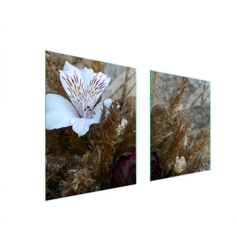 PIASTRA PROTETTIVA IN VETRO PER STUFA 85x52 ORCHIDEA