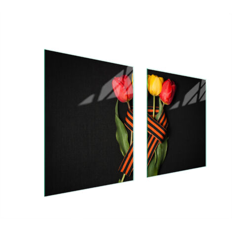 PIASTRA PROTETTIVA IN VETRO PER STUFA 85x52 ROSE