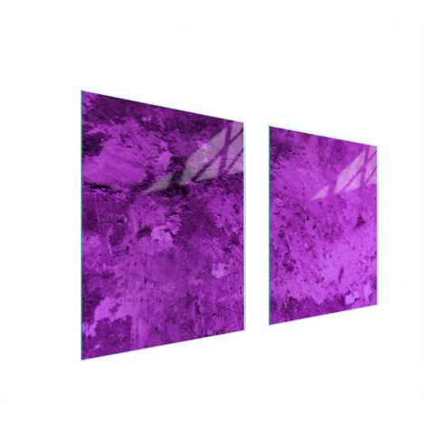 PIASTRA PROTETTIVA IN VETRO PER STUFA 85x52 VIOLA