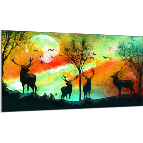 Piastra protettiva in vetro per stufa 90x52 Deer