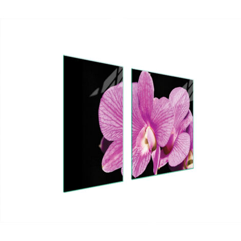 PIASTRA PROTETTIVA IN VETRO PER STUFA 90x52 ORCHIDEA