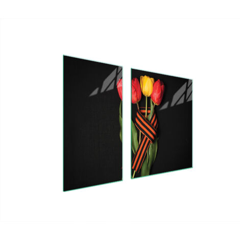 PIASTRA PROTETTIVA IN VETRO PER STUFA 90x52 ROSES