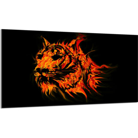 Piastra protettiva in vetro per stufa 90x52 Tiger
