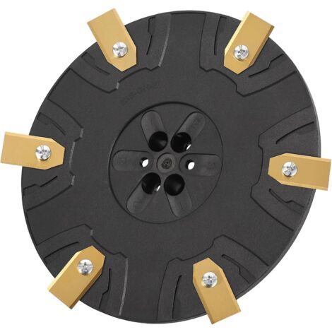 SJQKA Piastra regolabile per rasaerba robotizzato per 6 lame, piatto girevole per rasaerba robotizzato compatibile con GARDENA SILENO Minimo, FLYMO Easilife Go, Husqvarna Automower Aspire, con lame