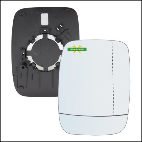 Piastra retrovisore asferica lato dx-passeggero per renault trafic iii (jg) dal