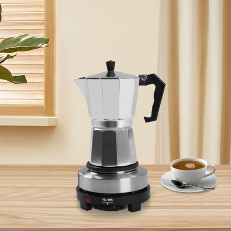 Piastra riscaldante mini, macchina espresso elettrica, mini piastra calda singola, fornello espresso