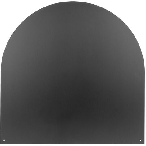 Piastra Salvapavimento Semitonda Protezione per Stufe e Camini in Ferro 94x94 cm