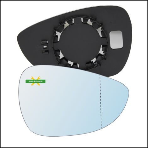 Piastra specchio retrovisore termica asferica lato dx-passeggero per ford fiesta