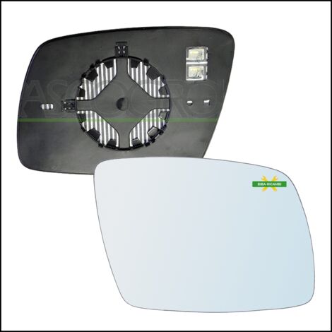 Piastra specchio retrovisore termica lato dx-passeggero per fiat freemont (345)