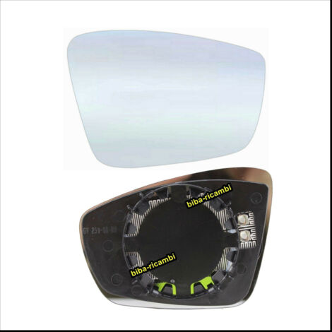 Piastra specchio retrovisore termica lato dx-passeggero per seat mii (kf1) dal 2
