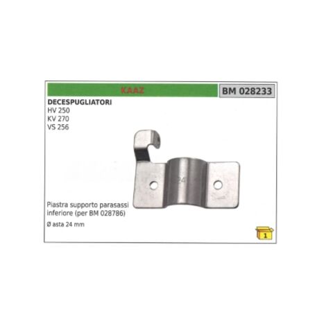 Piastra supporto parasassi inferiore KAAZ per decespugliatore HV250 Ø asta 24 mm