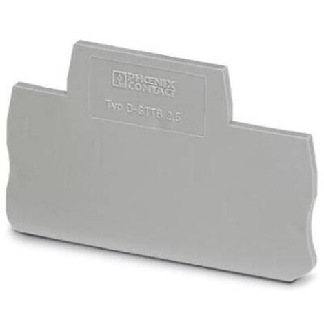 Piastra terminale,  D-STTB 2,5, grigio